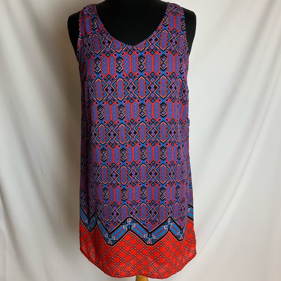 Saint Tropez West Multicolor Geometric Dress - Picture 4 of 5